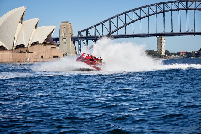30-Minute Sydney Harbour Jet Boat Thrill Ride - The Harbour Bridge From Below and Beside It