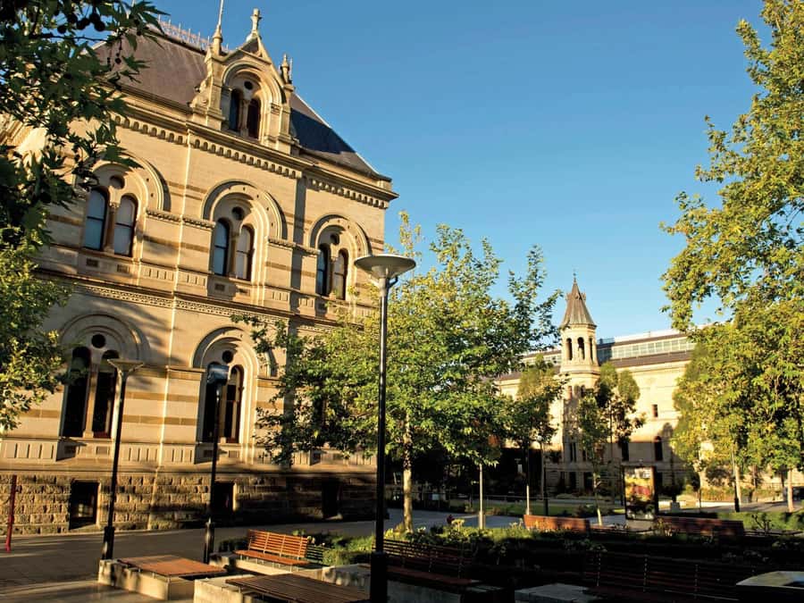 Adelaide: City, Adelaide Hills Villages, and Hahndorf Tour - North Terrace and the city’s grand front door