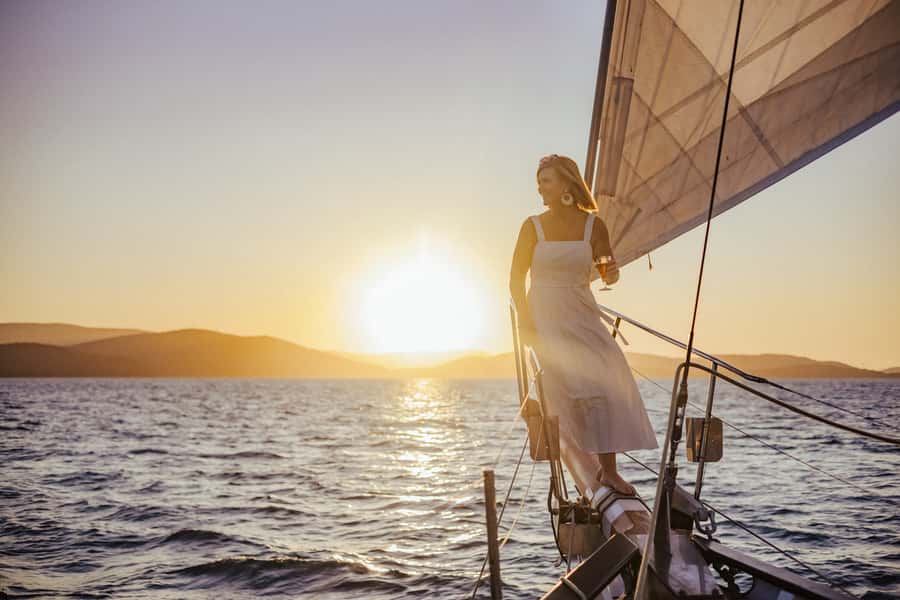 Airlie: Adults Only Sunset Sail with Aperol Spritz/Antipasto - Aperol, Antipasto, and a Sensible Two-Hour Menu
