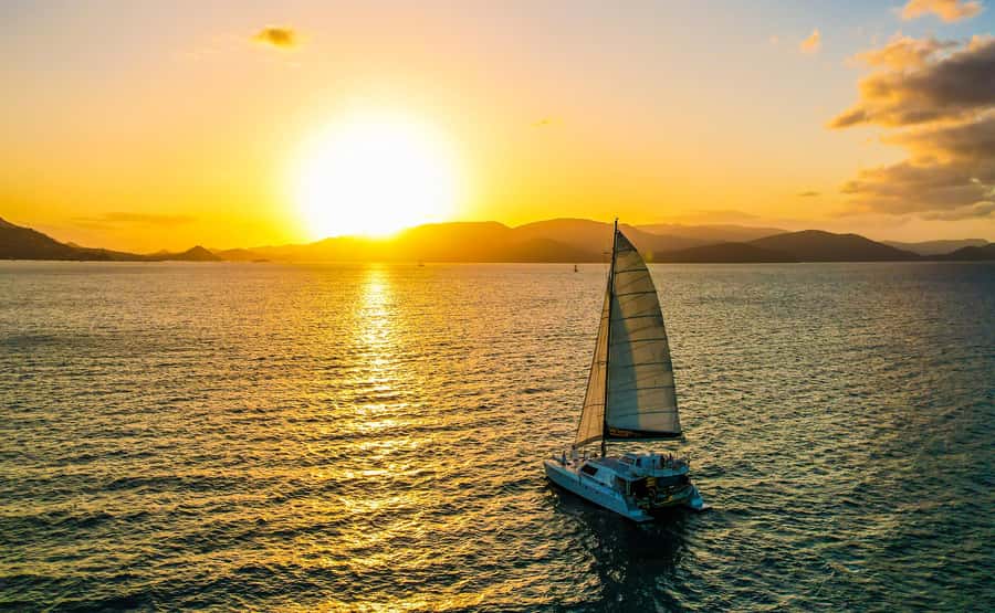 Airlie Beach: BYOB Sunset Sail in Style Catamaran Cruise - Setting sail from Coral Sea Marina