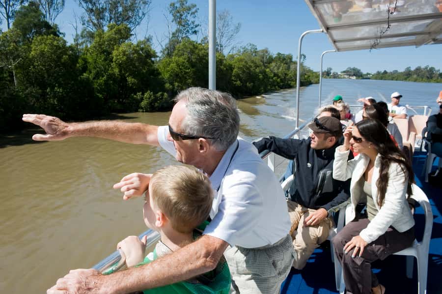Brisbane River Cruise and Koala Sanctuary Visit - Birds, sheepdogs, and the three-hour time limit