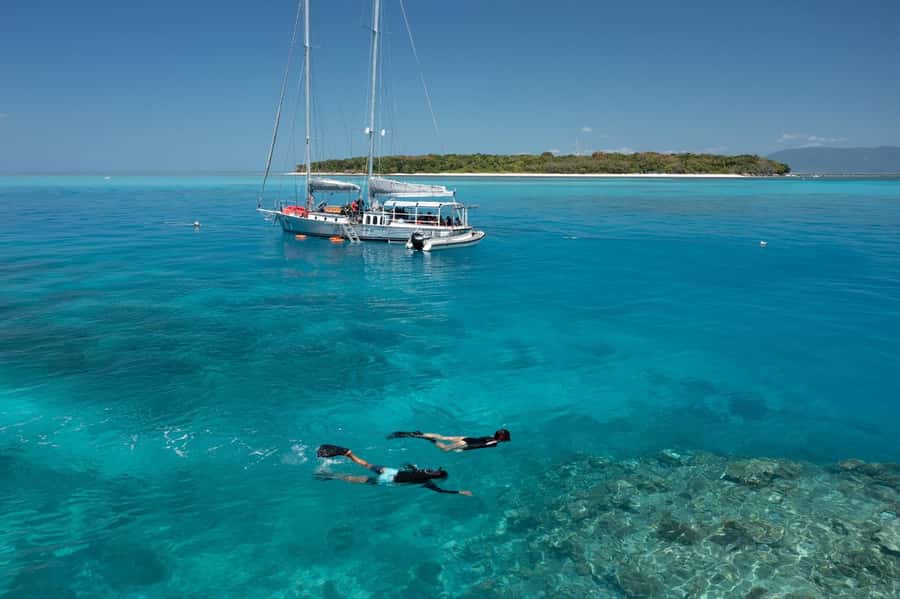 Cairns: Green Island & Great Barrier Reef Sailing Tour - Two hours across the Coral Sea