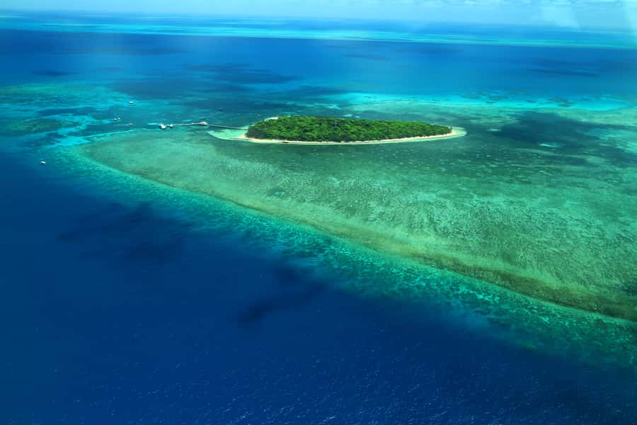 Cairns: Outer Edges of The Great Barrier Reef Scenic Flight - Green Island gives you the first island perspective