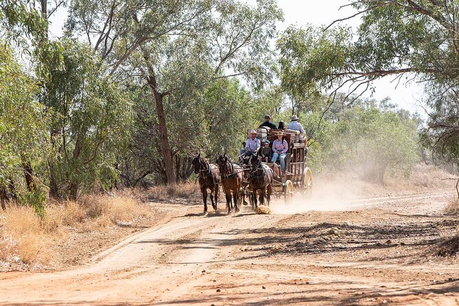 Cobb & Co Stagecoach Experience in Longreach - The Station Store movie and canvas cinema