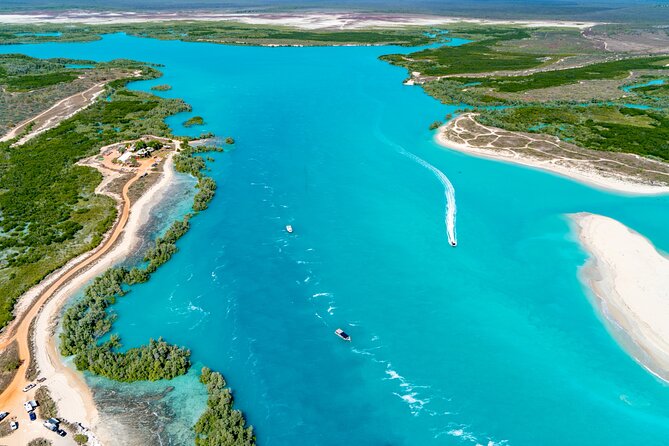 Colours of Broome: Stunning 30-Minute Scenic Helicopter Flight - Gantheaume Point, red cliffs and turquoise water
