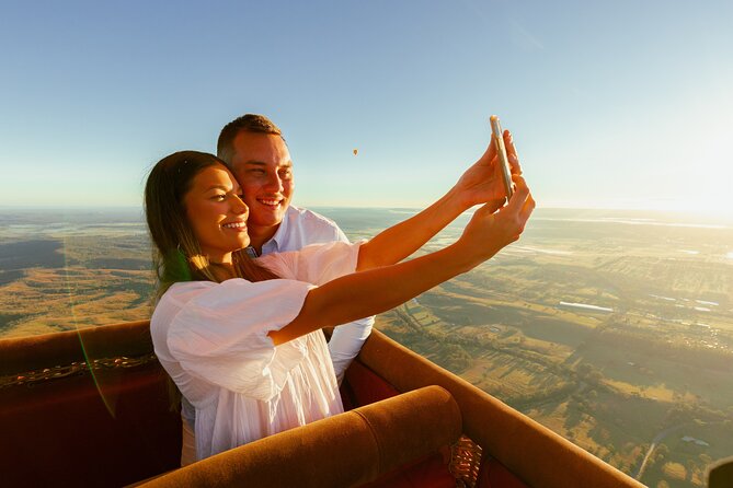 Gold Coast Hot Air Balloon + Winery Breakfast + Return Transfers - Floating Above Forests, Farms, and Vineyards