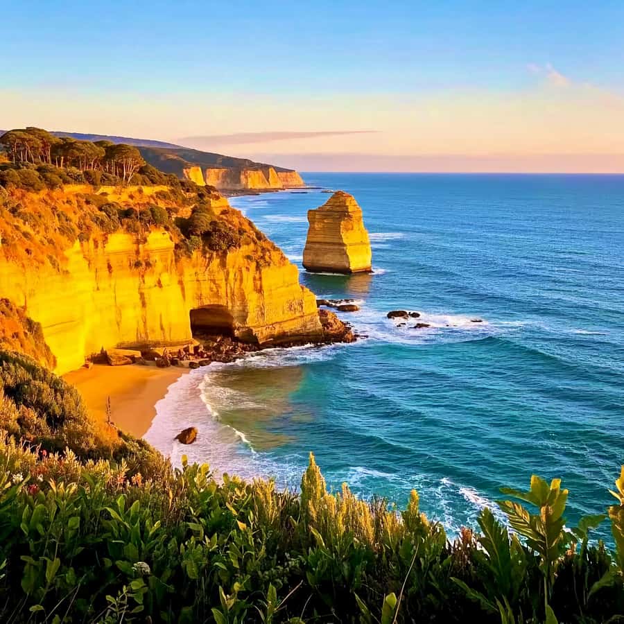 Melbourne Great Ocean Rd Reverse Tour London Bridge Wildlife - London Bridge starts the coastal sightseeing