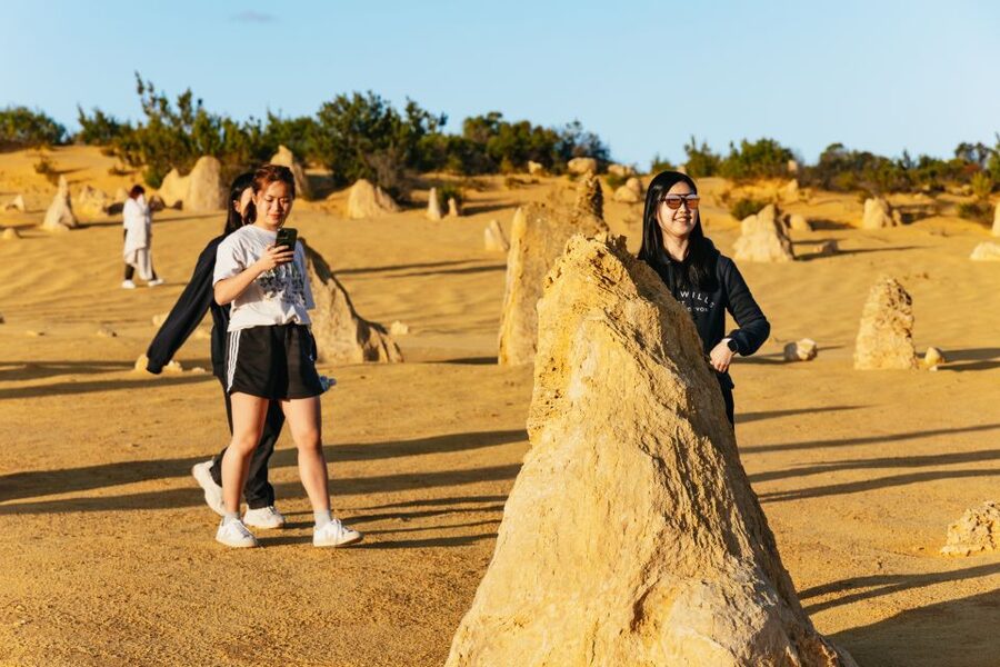 Pinnacles Desert: Sunset BBQ & Stargazing Tour +Sandboarding - The Pinnacles Desert before sunset