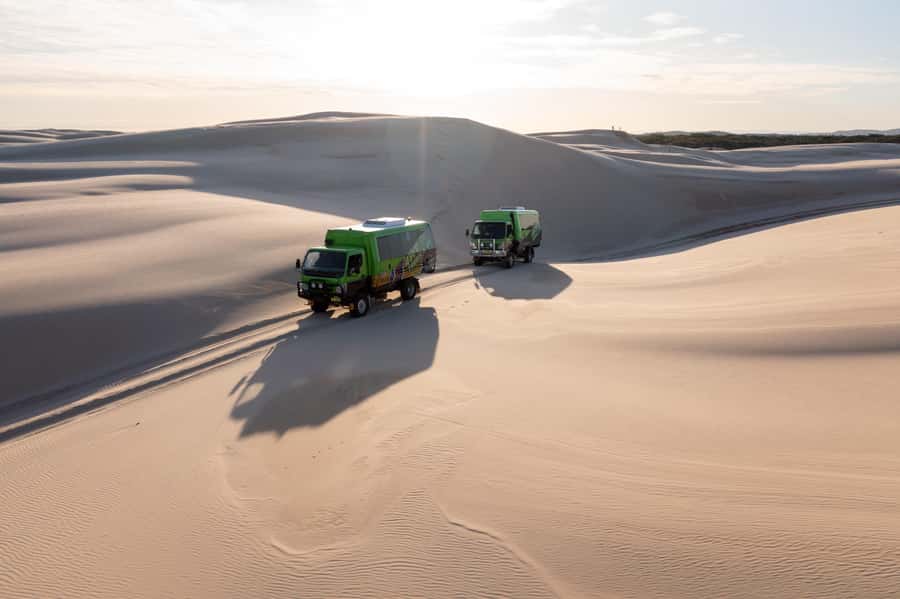 Port Stephens: Unlimited Sandboarding & 4WD Sand Dune Tour - Learning the board before the first run