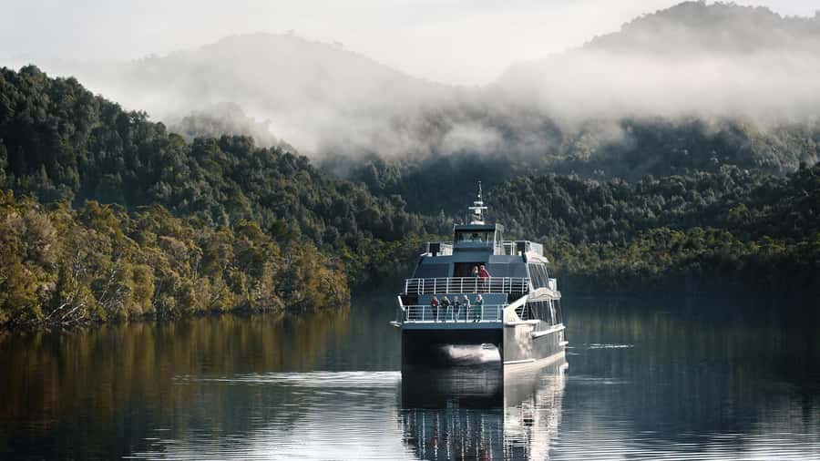 Strahan: Gordon River Cruise with Lunch & Sarah Island Walk - Hells Gates shows Macquarie Harbour at its roughest