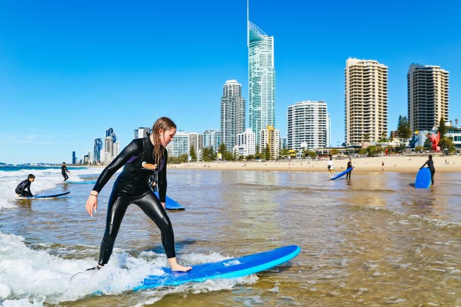 Surfers Paradise: 2 Hour Surf Experience on the Gold Coast - Returning to the water for your first rides