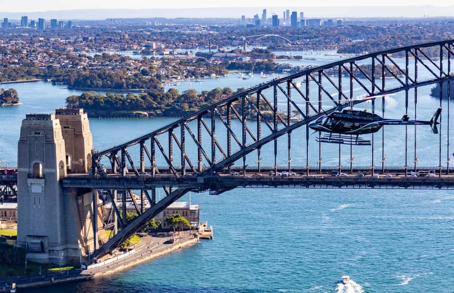 Sydney: 20-Minute Shared Helicopter Ride over Sydney Harbour - Taking off from Sydney Airport