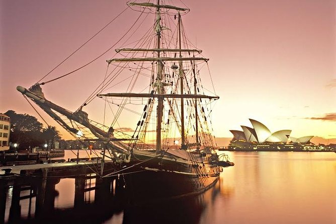 Sydney Harbour Tall Ship Twilight Dinner Cruise - Dinner begins as the ship leaves the harbour