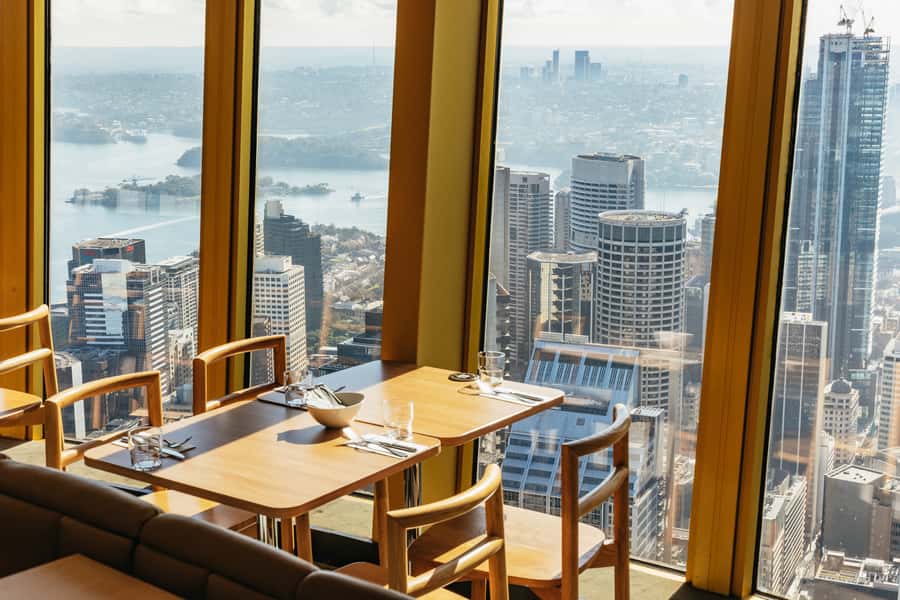Sydney: Unlimited Skyfeast at Sydney Tower - Window seats, rotation, and the view