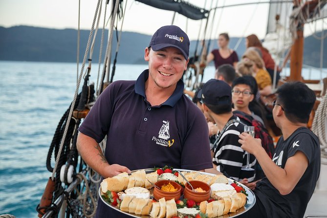 Whitsundays Sunset Sailing Cruise - Sparkling wine and shared snacks